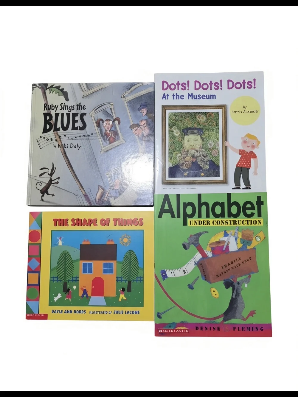 💥Assorted Kids Picture Books - Colorful Collection (Green, Yellow, White, Blue)